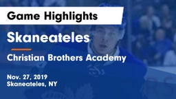 Skaneateles  vs Christian Brothers Academy  Game Highlights - Nov. 27, 2019