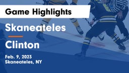 Skaneateles  vs Clinton Game Highlights - Feb. 9, 2023