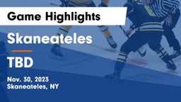 Skaneateles  vs TBD Game Highlights - Nov. 30, 2023