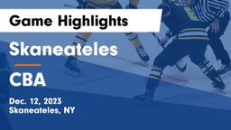 Skaneateles  vs CBA Game Highlights - Dec. 12, 2023