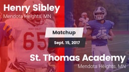 Matchup: Henry Sibley High vs. St. Thomas Academy   2017