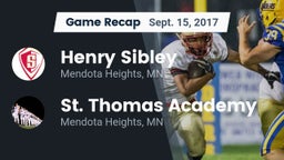 Recap: Henry Sibley  vs. St. Thomas Academy   2017