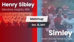 Matchup: Henry Sibley High vs. Simley  2017