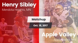 Matchup: Henry Sibley High vs. Apple Valley  2017