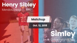 Matchup: Henry Sibley High vs. Simley  2018