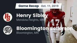 Recap: Henry Sibley  vs. Bloomington Jefferson  2019