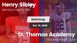Matchup: Henry Sibley High vs. St. Thomas Academy   2020