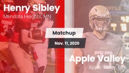 Matchup: Henry Sibley High vs. Apple Valley  2020