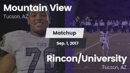 Matchup: Mountain View High vs. Rincon/University  2017