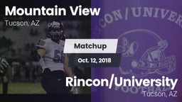 Matchup: Mountain View High vs. Rincon/University  2018