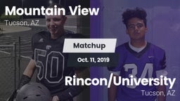 Matchup: Mountain View High vs. Rincon/University  2019