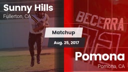 Matchup: Sunny Hills High vs. Pomona  2017