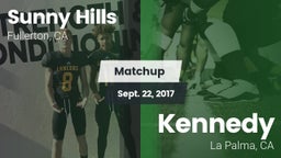 Matchup: Sunny Hills High vs. Kennedy  2017