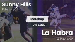 Matchup: Sunny Hills High vs. La Habra  2017