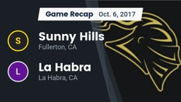 Recap: Sunny Hills  vs. La Habra  2017