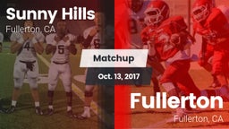 Matchup: Sunny Hills High vs. Fullerton  2017