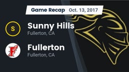 Recap: Sunny Hills  vs. Fullerton  2017