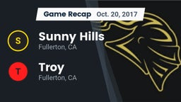 Recap: Sunny Hills  vs. Troy  2017