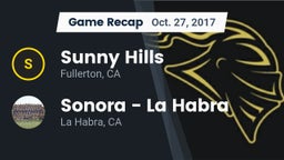Recap: Sunny Hills  vs. Sonora  - La Habra 2017