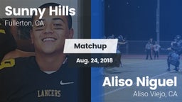 Matchup: Sunny Hills High vs. Aliso Niguel  2018