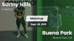 Matchup: Sunny Hills High vs. Buena Park  2018