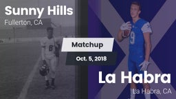 Matchup: Sunny Hills High vs. La Habra  2018