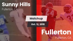 Matchup: Sunny Hills High vs. Fullerton  2018