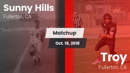 Matchup: Sunny Hills High vs. Troy  2018