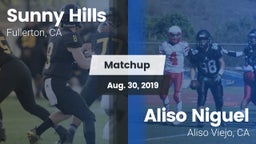 Matchup: Sunny Hills High vs. Aliso Niguel  2019