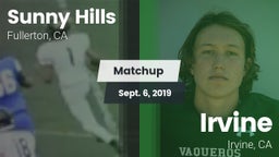 Matchup: Sunny Hills High vs. Irvine  2019