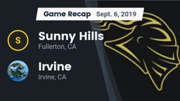 Recap: Sunny Hills  vs. Irvine  2019
