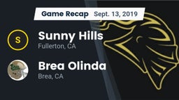 Recap: Sunny Hills  vs. Brea Olinda  2019