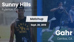 Matchup: Sunny Hills High vs. Gahr  2019