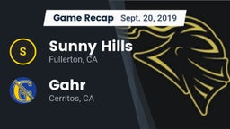 Recap: Sunny Hills  vs. Gahr  2019