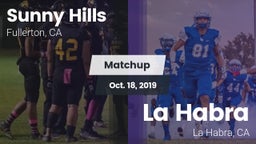 Matchup: Sunny Hills High vs. La Habra  2019