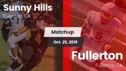 Matchup: Sunny Hills High vs. Fullerton  2019