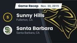 Recap: Sunny Hills  vs. Santa Barbara  2019