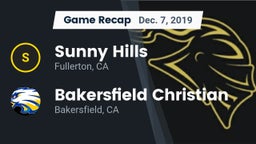 Recap: Sunny Hills  vs. Bakersfield Christian  2019