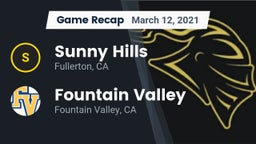Recap: Sunny Hills  vs. Fountain Valley  2021