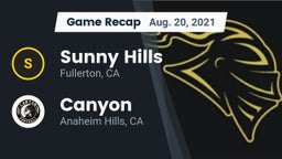 Recap: Sunny Hills  vs. Canyon  2021