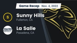 Recap: Sunny Hills  vs. La Salle  2022