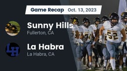 Recap: Sunny Hills  vs. La Habra  2023