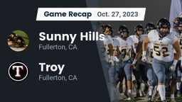 Recap: Sunny Hills  vs. Troy  2023