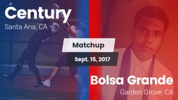 Matchup: Century  vs. Bolsa Grande  2017