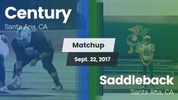 Matchup: Century  vs. Saddleback  2017
