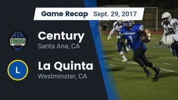 Recap: Century  vs. La Quinta  2017