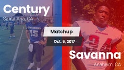 Matchup: Century  vs. Savanna  2017
