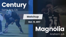 Matchup: Century  vs. Magnolia  2017
