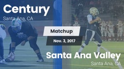Matchup: Century  vs. Santa Ana Valley  2017