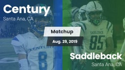 Matchup: Century  vs. Saddleback  2019